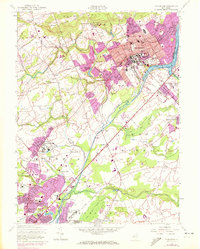 Princeton 1954 topographic map thumbnail