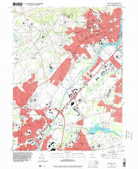 Princeton 1995 topographic map thumbnail