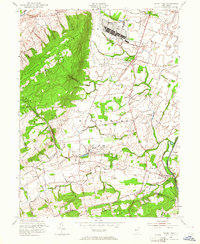 Rocky Hill 1954 topographic map thumbnail