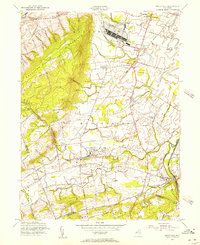 Rocky Hill 1954 topographic map thumbnail