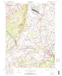 Rocky Hill 1954 topographic map thumbnail