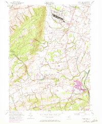 Rocky Hill 1954 topographic map thumbnail