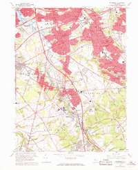 Runnemede 1967 topographic map thumbnail