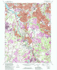 Runnemede 1967 topographic map thumbnail