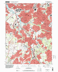 Runnemede 1995 topographic map thumbnail