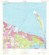 Sandy Hook 1954 topographic map thumbnail