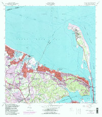 Sandy Hook 1954 topographic map thumbnail