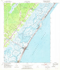Sea Isle City 1952 topographic map thumbnail