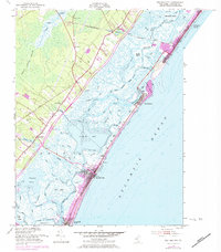 Sea Isle City 1952 topographic map preview