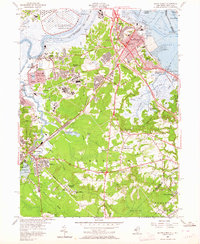 South Amboy 1954 topographic map thumbnail