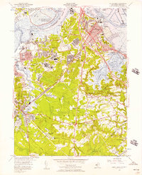 South Amboy 1954 topographic map thumbnail