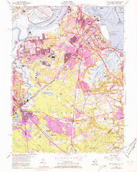 South Amboy 1954 topographic map thumbnail