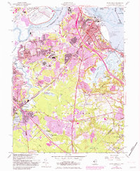 South Amboy 1954 topographic map thumbnail