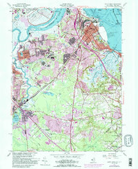 South Amboy 1954 topographic map thumbnail