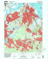 South Amboy 1995 topographic map thumbnail