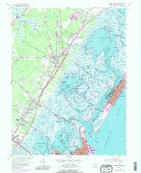Stone Harbor 1955 topographic map thumbnail