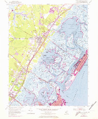 Stone Harbor 1955 topographic map thumbnail