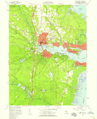 Toms River 1953 topographic map thumbnail