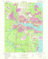 Toms River 1953 topographic map thumbnail