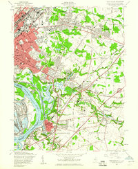 Trenton East 1957 topographic map thumbnail