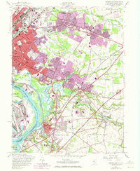 Trenton East 1957 topographic map thumbnail