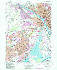 Trenton West 1955 topographic map thumbnail
