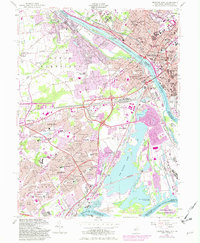 Trenton West 1955 topographic map thumbnail