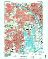 Trenton West 1995 topographic map thumbnail