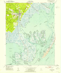 Tuckerton 1952 topographic map thumbnail