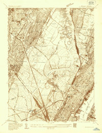 Weehawken 1935 topographic map thumbnail