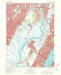 Weehawken 1967 topographic map thumbnail