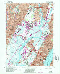 Weehawken 1967 topographic map thumbnail