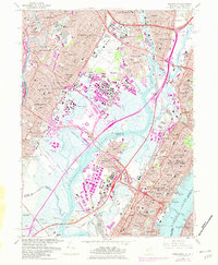 Weehawken 1967 topographic map thumbnail