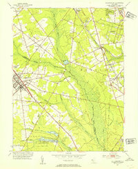 Williamstown 1953 topographic map thumbnail