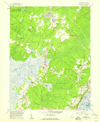 Woodbine 1958 topographic map thumbnail