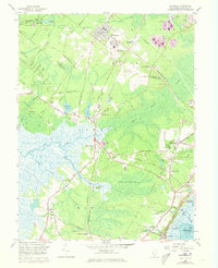 Woodbine 1958 topographic map thumbnail