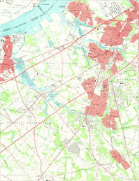 Woodbury 1967 topographic map thumbnail