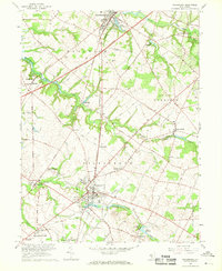 Woodstown 1967 topographic map thumbnail