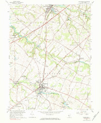 Woodstown 1967 topographic map thumbnail
