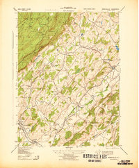 Branchville 1943 topographic map thumbnail