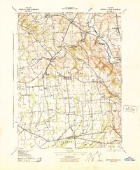 Cakepoulin Creek 1943 topographic map thumbnail