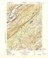 Flatbrookville 1943 topographic map thumbnail