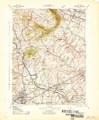 Flemington 1943 topographic map thumbnail