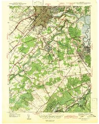 New Brunswick 1942 topographic map thumbnail