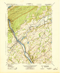 Portland 1943 topographic map thumbnail