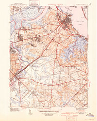 South Amboy 1941 topographic map thumbnail