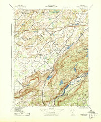 Tranquility 1943 topographic map preview