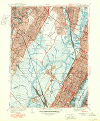 Weehawken 1940 topographic map thumbnail