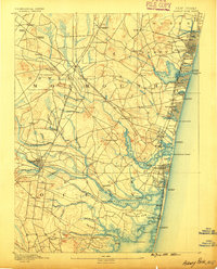 Asbury Park 1888 topographic map thumbnail