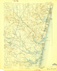 Asbury Park 1893 topographic map thumbnail